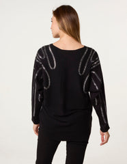 Embellished Shoulder Jumper