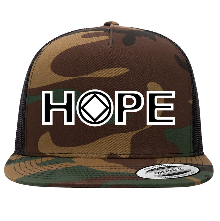 Ball Cap - HOPE w/ NA Symbol - Camo