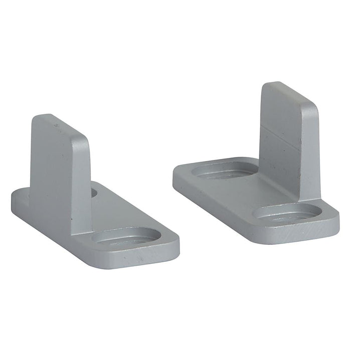 Image of interior sliding barn door double floor guide in grey
