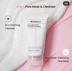 Biodance Collagen Mask to Foam Cleanser