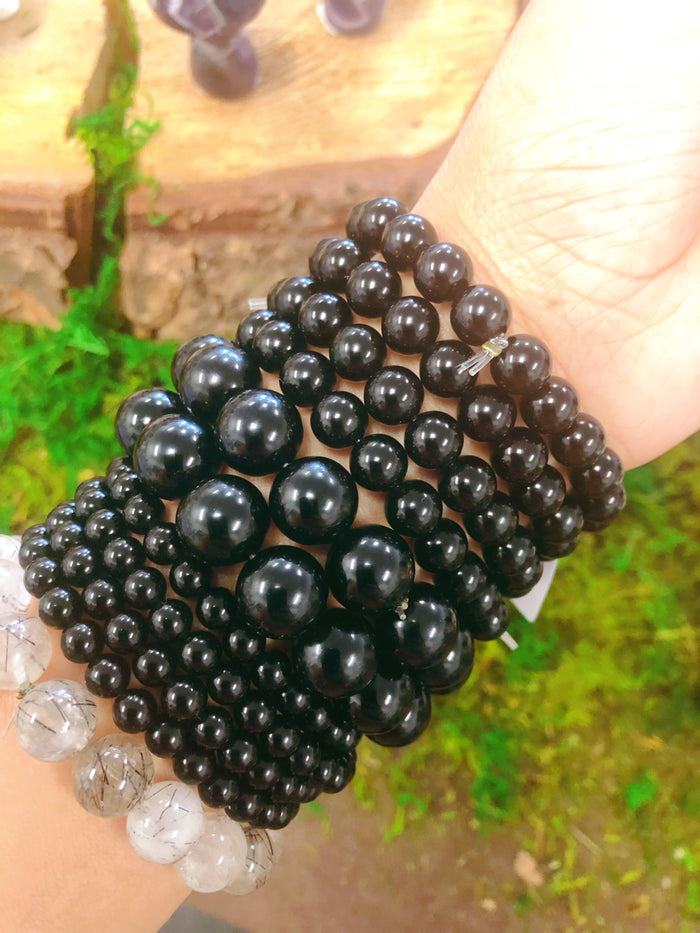 Black Obsidian Bracelets