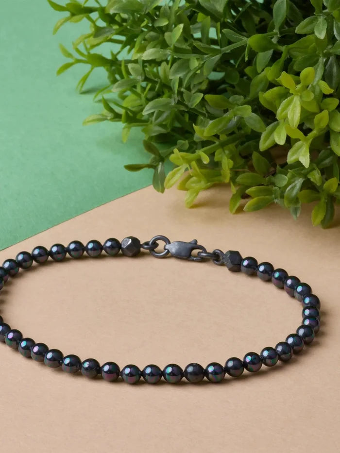 ATOLYEWOLF Black Pearl Bracelet in Oxide - Kategorize edilmemiş BİLEKLİK