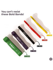 Boldfit Heavy Resistance Loop Band with Door Anchor (Set of 3)