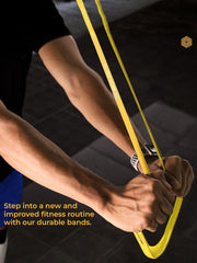 Boldfit Heavy Resistance Loop Band with Door Anchor (Set of 3)