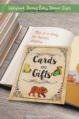 Book Themed Baby Shower Party Sign - Cards and Gifts - Jolly Owl Designs