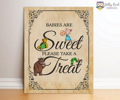 Book Themed Baby Shower Party Sign - Sweet Treats