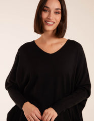 Plain V Neck Jumper