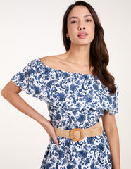 Bardot Broderie Mini Belted Dress