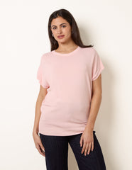 Short Sleeve Texture Knit Top