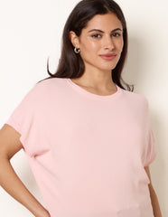 Short Sleeve Texture Knit Top
