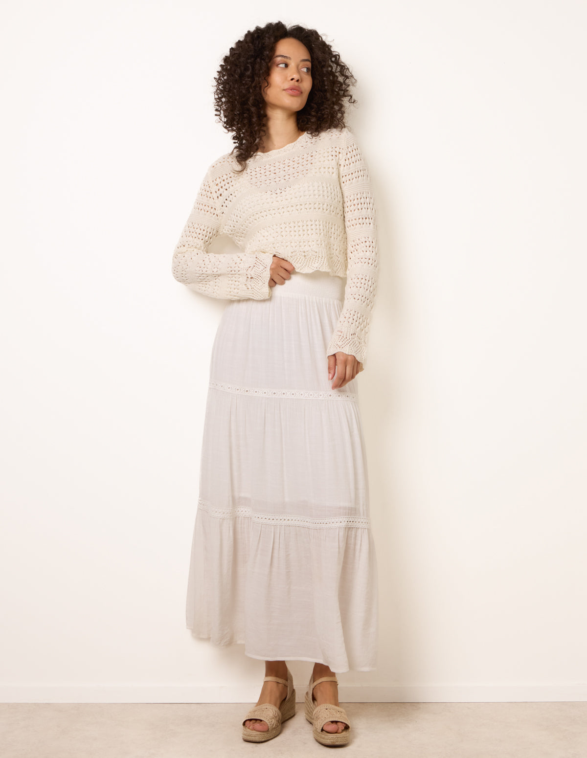 Mix Crochet Maxi Skirt