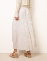 Mix Crochet Maxi Skirt