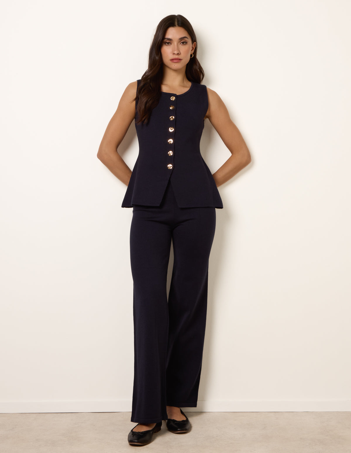 Set With Gold Button