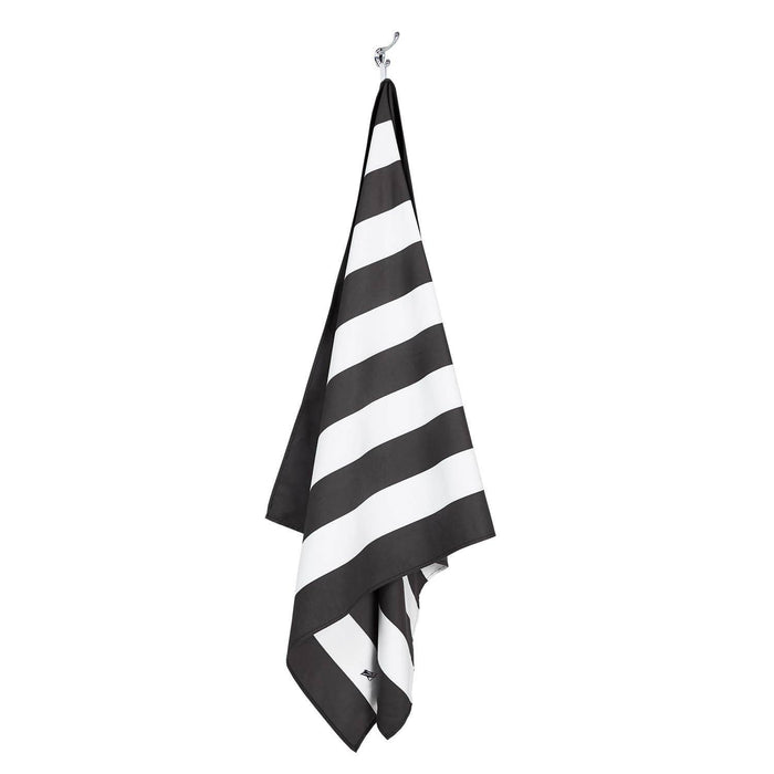 Cabana Stripe Kamari Charcoal Beach Towel - 2 sizes - The Preppy Bunny