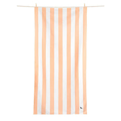 Cabana Stripe Positano Peach Beach Towel - 2 sizes - The Preppy Bunny