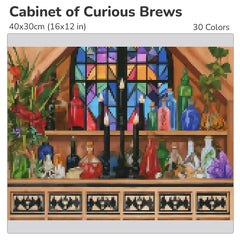 Cabinet of Curious Brews Diamond Painting Kit-40x30cm (16x12 in)-Heartful Diamonds