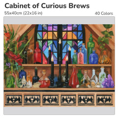 Cabinet of Curious Brews Diamond Painting Kit-55x40cm (22x16 in)-Heartful Diamonds