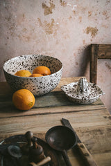 Ceramic Splatterware Serving Bowl