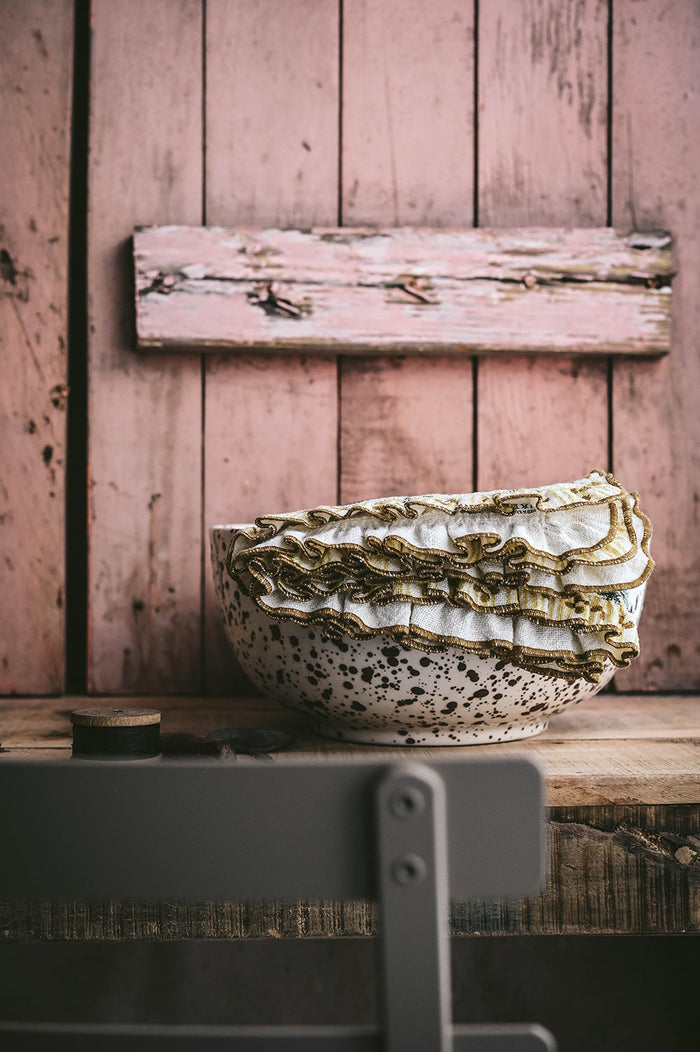 Ceramic Splatterware Serving Bowl
