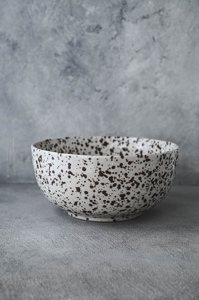 Ceramic Splatterware Serving Bowl