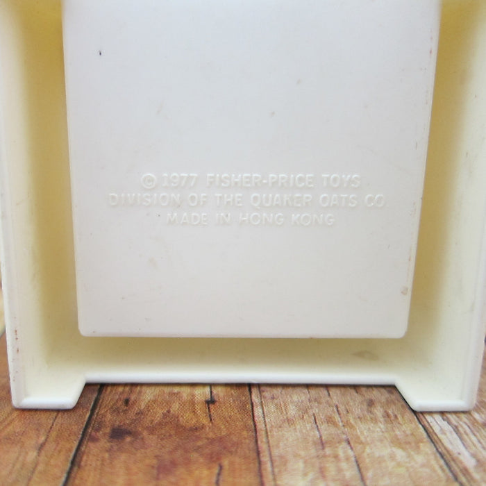 Vintage 1977 Fisher-Price white plastic dollhouse chair