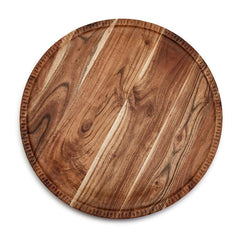 Charcuterie Board Lazy Susan with Hand-Etched Border - The Preppy Bunny