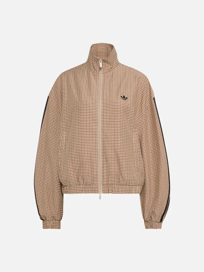 ADIDAS ORIGINALS Checks Track Top - Crystal Linen – Crystal Linen, önden görünüm