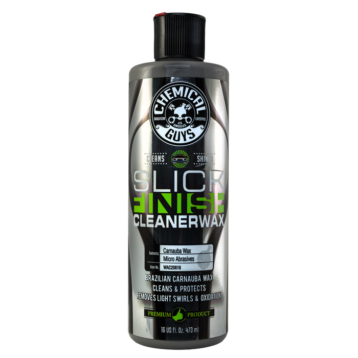 Chemical Guys Slick Finish Cleaner Wax with Micro-Abrasives - Detailing Connect