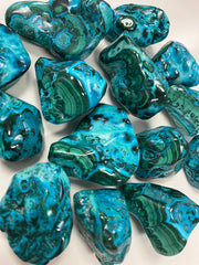 Chrysocolla malachite Free form