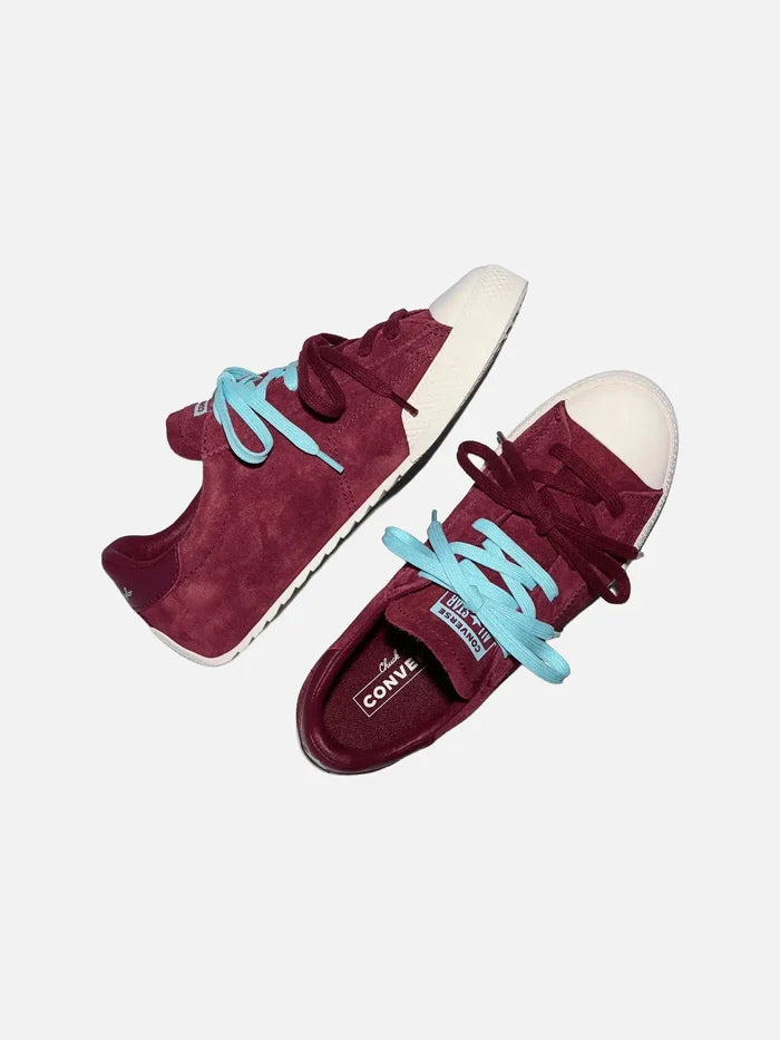 CONVERSE Chuck Taylor Lo Burgundy – burgundy, yandan görünüm