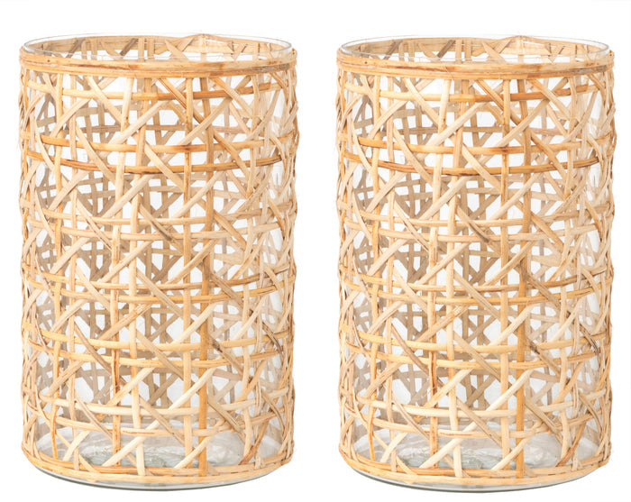 Chunky Cane Wicker Hurricane by The Enchanted Home