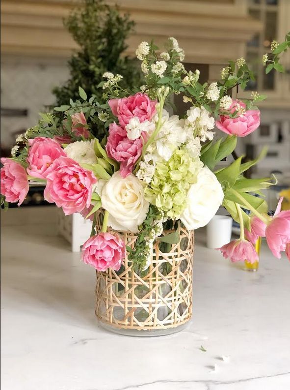 Chunky Cane Wicker Hurricane by The Enchanted Home