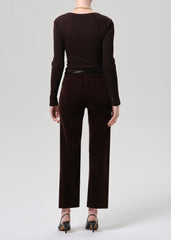 Citizens of Humanity Palma Straight Corduroy in Dark Barrister