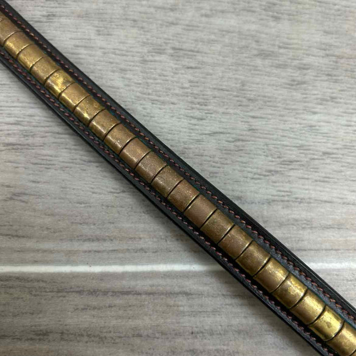 Clincher Browband, Brown, Size 15" Cob