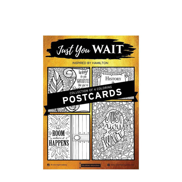CP201 $10 - Just You Wait - Hamilton-inspired Set of 4 Postcards