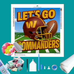 Commanders NFL Let's Go Diamond Painting