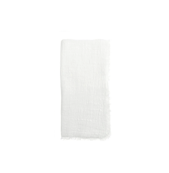 Cotton Gauze Fringe Napkins, Set of 4