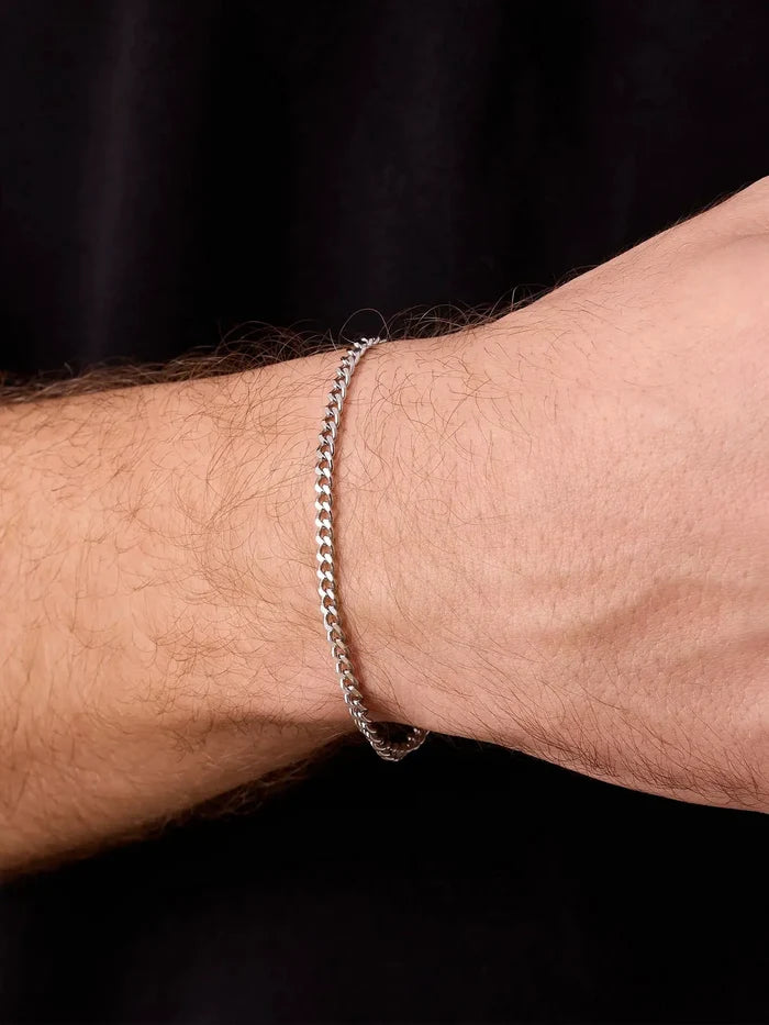 ATOLYEWOLF Curb Bracelet in Silver - Bracelets BİLEKLİK