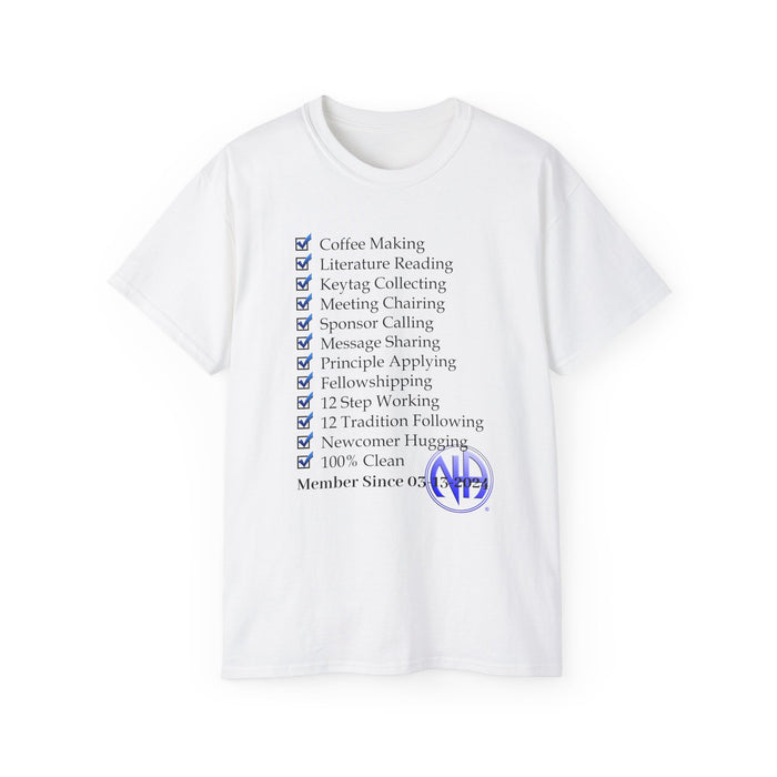 Custom Member Of NA Check List dtg Tee