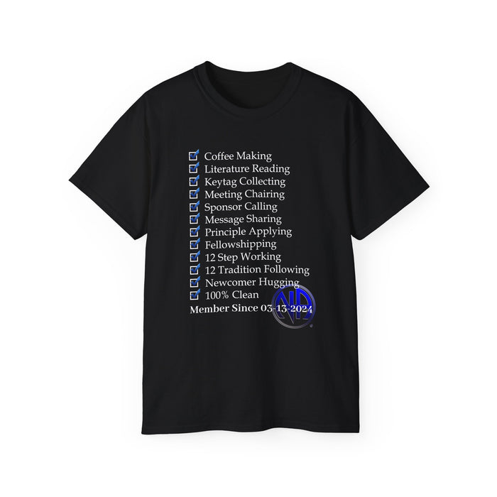 Custom Member Of NA Check List dtg Tee