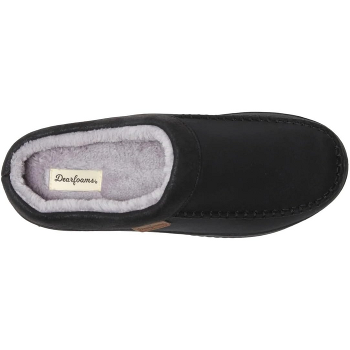 Dearfoams Men's Memory Foam Slipper Black