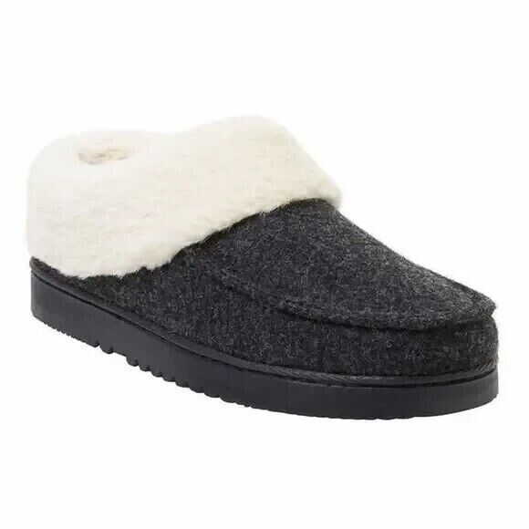 Dearfoams Women’s Memory Foam Insole Indoor/Outdoor Slippers – 1797573