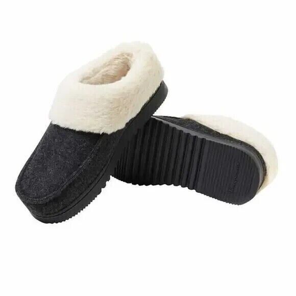 Dearfoams Women’s Memory Foam Insole Indoor/Outdoor Slippers – 1797573
