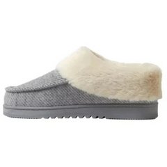 Dearfoams Women’s Memory Foam Slippers 31227 Light Heather Grey