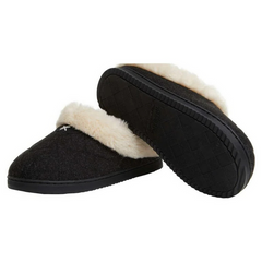 Dearfoams Women's Slippers Black Item #1527205