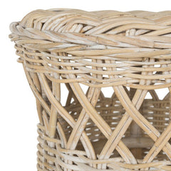 Desta Wicker Round Accent Table in Natural