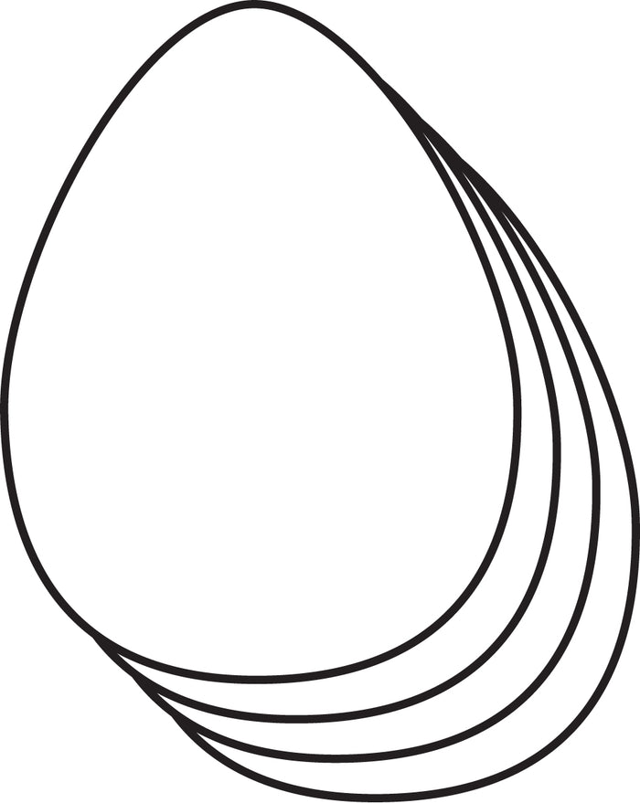 Magnets - Small Single Color Egg - Creative Shapes Etc.