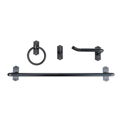 Dome Top Custom Bathroom Hardware Set - Handmade Heavy Duty Solid Steel - Multiple Finishes Available