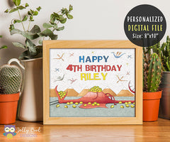 Dragons Love Tacos Birthday Party Sign - Personalized