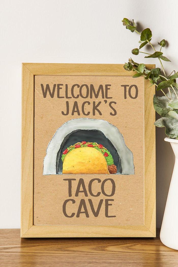 Dragons Love Tacos Birthday Party Sign - Taco Cave - Jolly Owl Designs